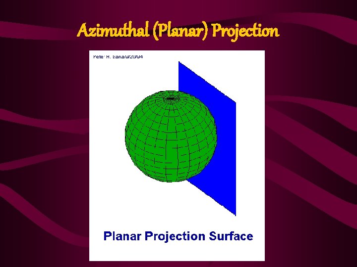 Azimuthal (Planar) Projection 