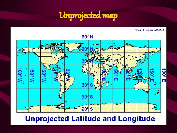 Unprojected map 