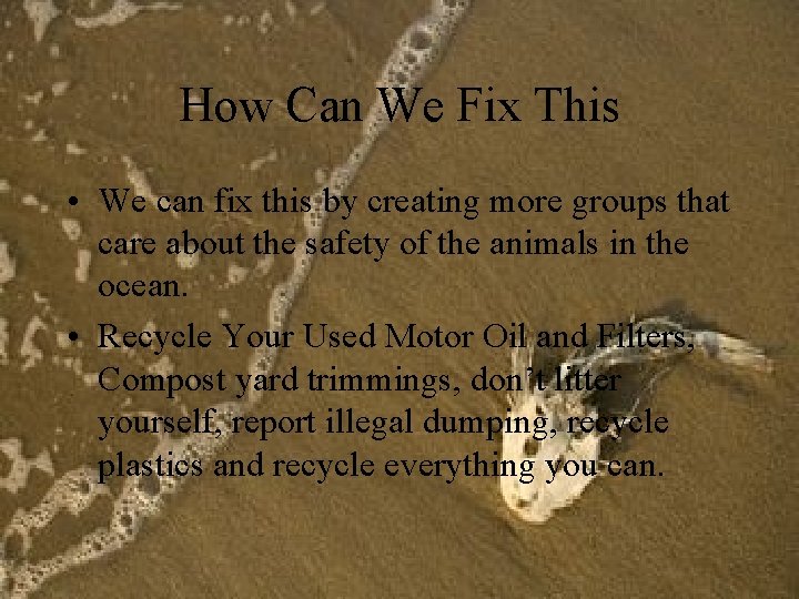 How Can We Fix This • We can fix this by creating more groups