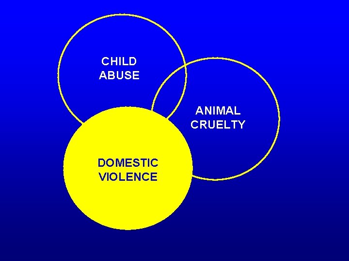 CHILD ABUSE ANIMAL CRUELTY DOMESTIC VIOLENCE 