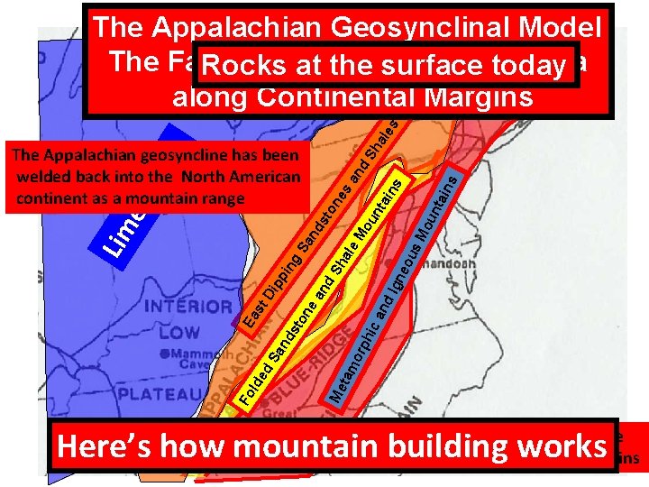 ale s The Appalachian Geosynclinal Model The Fate of Thick Debris in the Sea