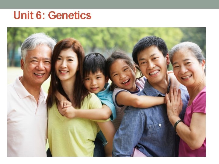 Unit 6: Genetics 