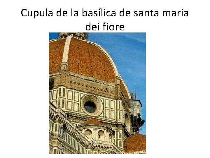 Cupula de la basílica de santa maria dei fiore 