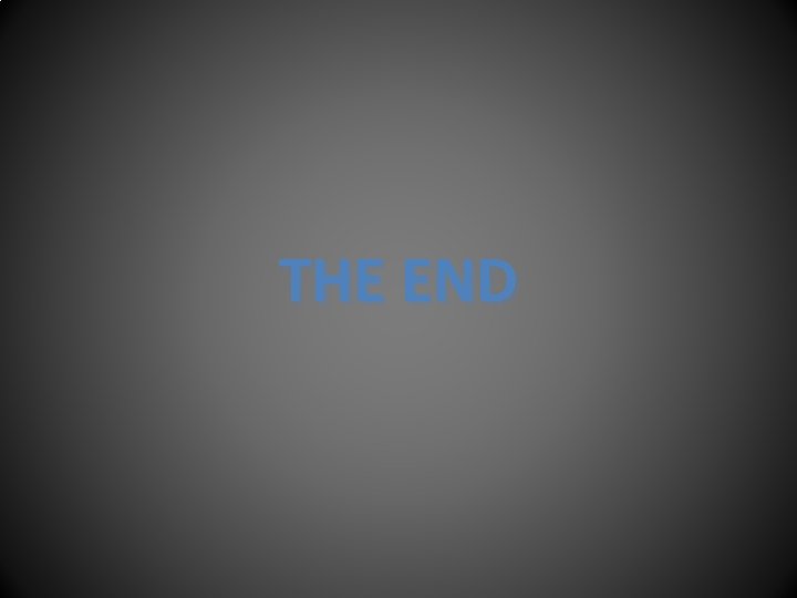 THE END 