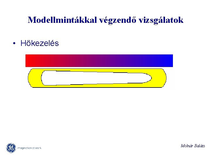 Modellmintákkal végzendő vizsgálatok • Hőkezelés Molnár Balázs 