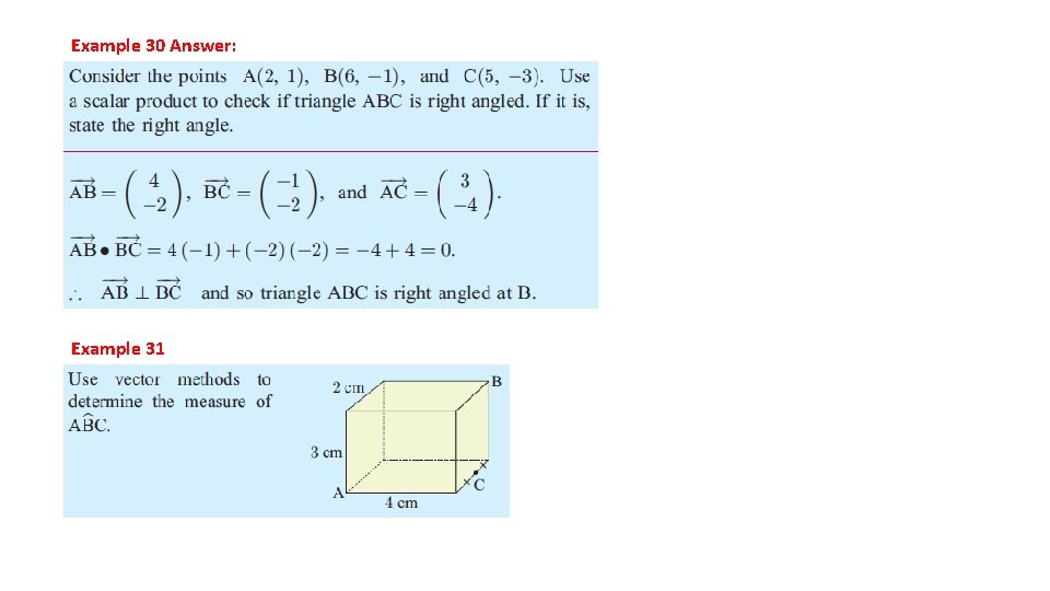 Example 30 Answer: Example 31 