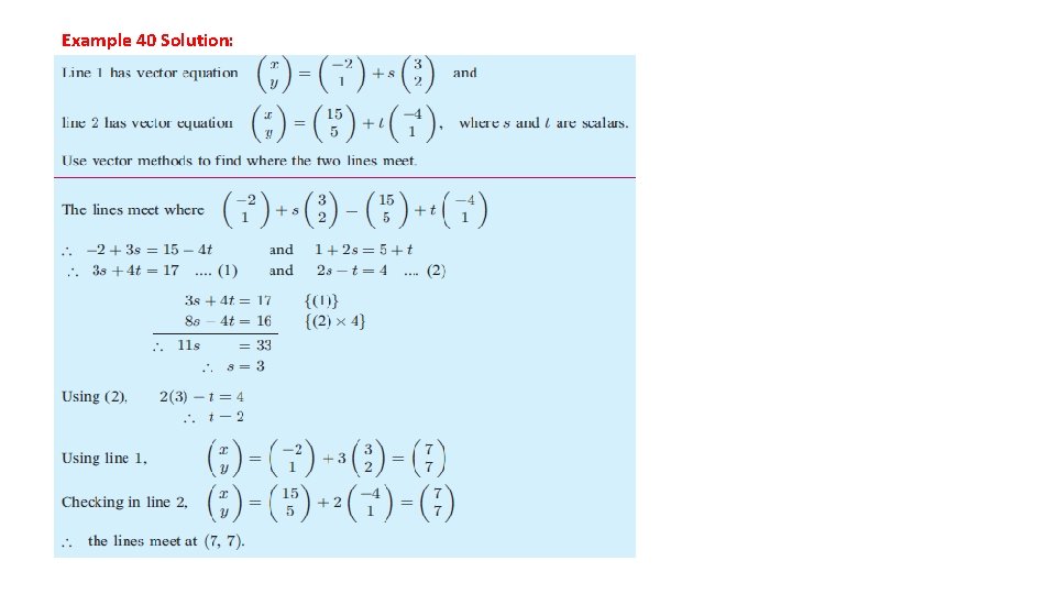Example 40 Solution: 
