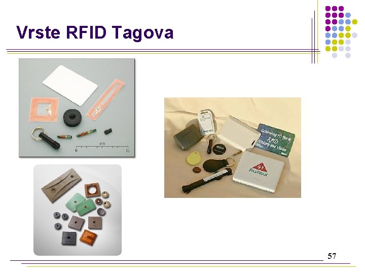 Vrste RFID Tagova 57 