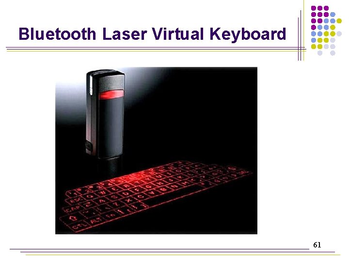 Bluetooth Laser Virtual Keyboard 61 