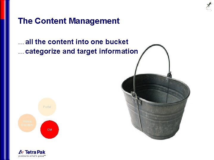 The Content Management … all the content into one bucket … categorize and target