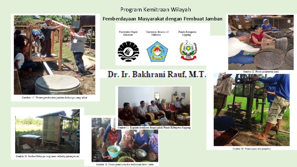 Program Kemitraan Wilayah Pemberdayaan Masyarakat dengan Pembuat Jamban 