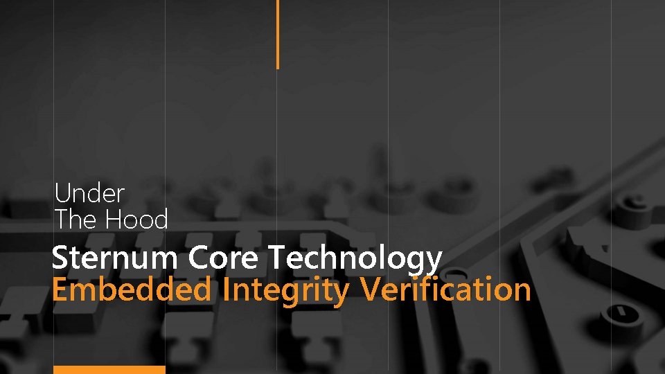 Under The Hood Sternum Core Technology Embedded Integrity Verification 15 