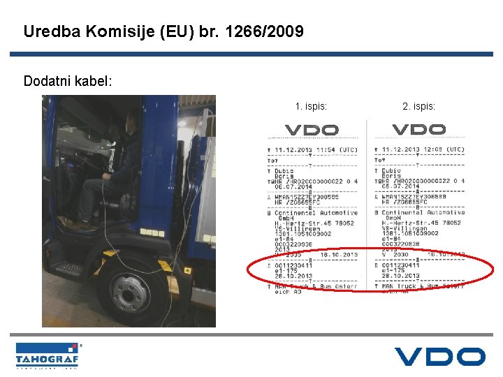 Uredba Komisije (EU) br. 1266/2009 Dodatni kabel: 1. ispis: 2. ispis: 