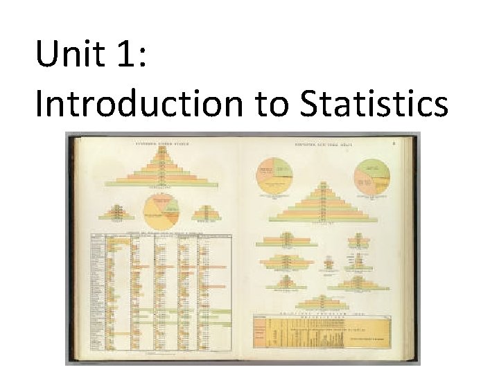 Unit 1: Introduction to Statistics 