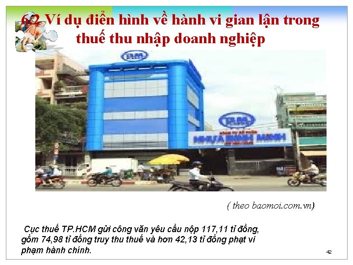 6. 2 Ví dụ điển hình về hành vi gian lận trong thuế thu