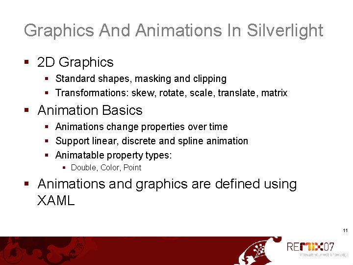 Graphics And Animations In Silverlight § 2 D Graphics § Standard shapes, masking and