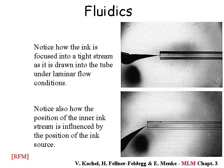 Fluidics Notice how the ink is focused into a tight stream as it is Fluidics Notice how the ink is focused into a tight stream as it is