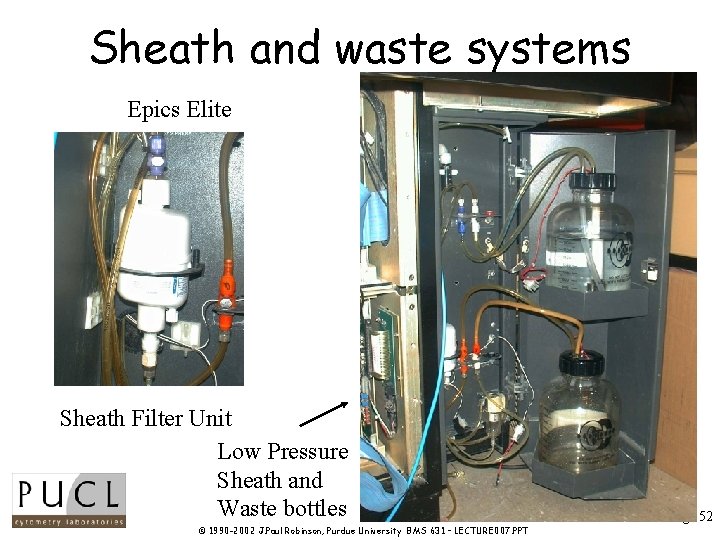 Sheath and waste systems Epics Elite Sheath Filter Unit Low Pressure Sheath and Waste Sheath and waste systems Epics Elite Sheath Filter Unit Low Pressure Sheath and Waste