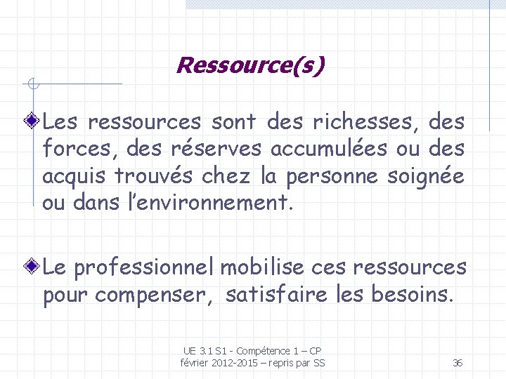 Ressource(s) Les ressources sont des richesses, des forces, des réserves accumulées ou des acquis