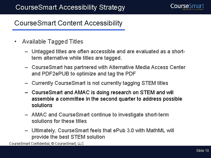 Course. Smart Accessibility Strategy Course. Smart Content Accessibility • Available Tagged Titles – Untagged