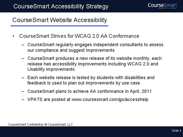 Course. Smart Accessibility Strategy Course. Smart Website Accessibility • Course. Smart Strives for WCAG