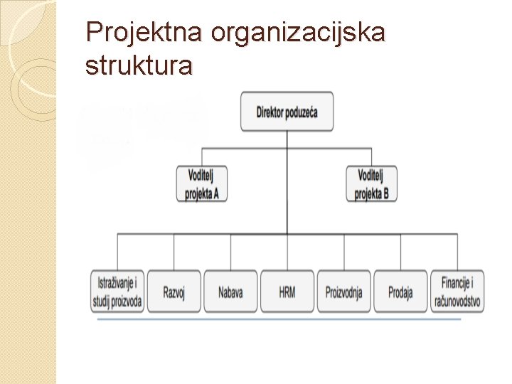 Projektna organizacijska struktura 