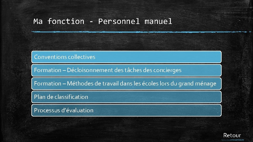 Ma fonction - Personnel manuel Conventions collectives Formation – Décloisonnement des tâches des concierges