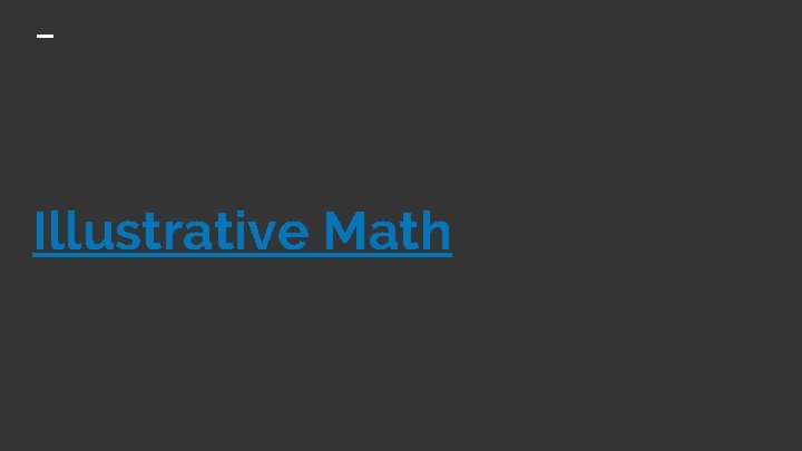 Illustrative Math 