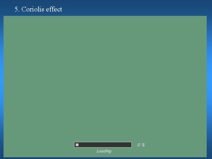 5. Coriolis effect 