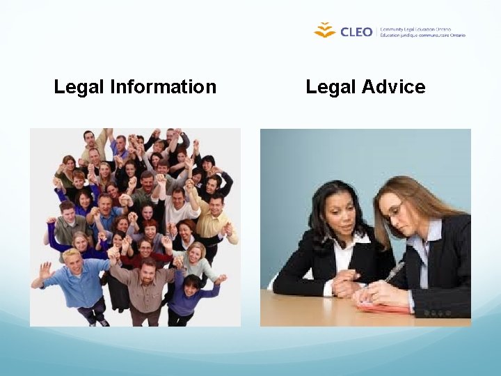 Legal Information Legal Advice 