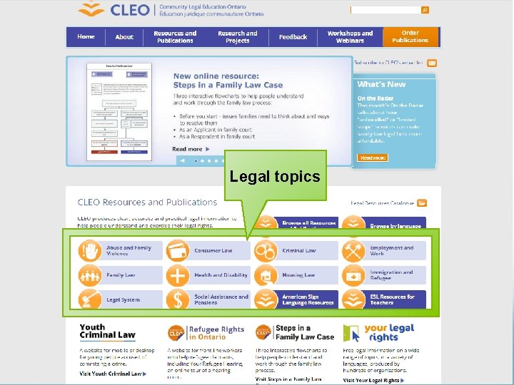 Legal topics 