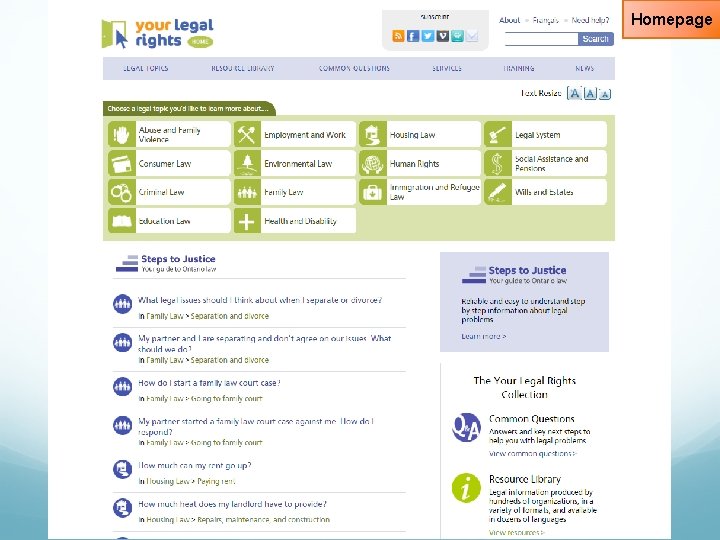 Homepage 