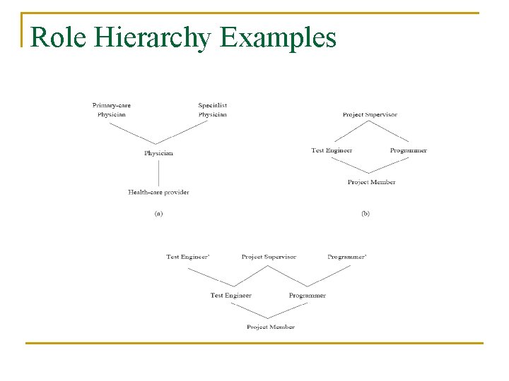 Role Hierarchy Examples 