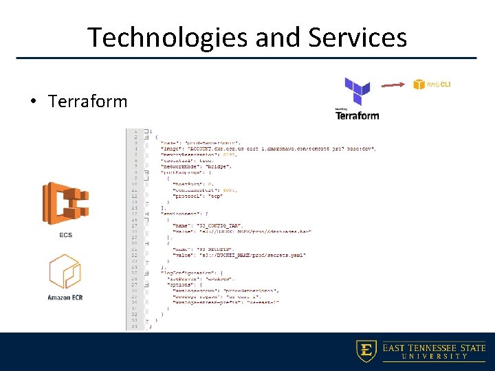 Technologies and Services • Terraform 