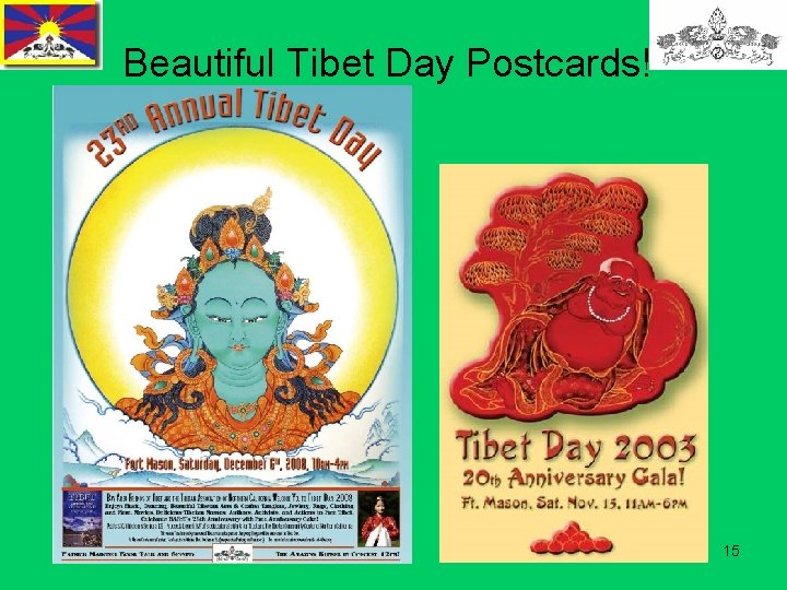 Beautiful Tibet Day Postcards! 15 