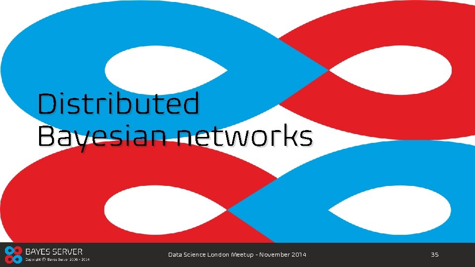 Distributed Bayesian networks Data Science London Meetup - November 2014 35 