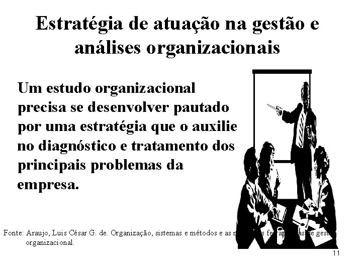 Estratégia de atuação na gestão e análises organizacionais Um estudo organizacional precisa se desenvolver Estratégia de atuação na gestão e análises organizacionais Um estudo organizacional precisa se desenvolver