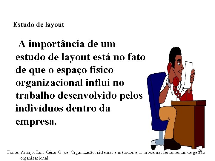 Estudo de layout A importância de um estudo de layout está no fato de