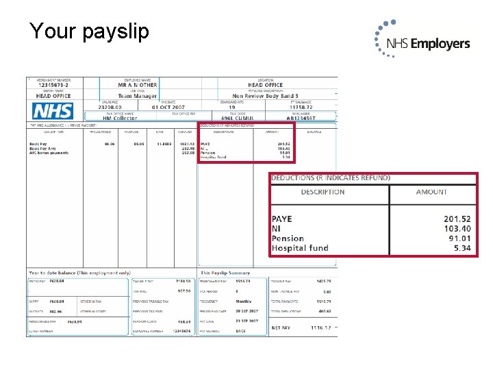 Your payslip 