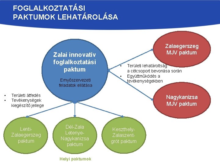 FOGLALKOZTATÁSI PAKTUMOK LEHATÁROLÁSA Zalai innovatív foglalkoztatási paktum Ernyőszervezeti feladatok ellátása • • Zalaegerszeg MJV