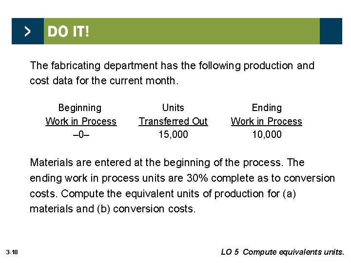 The fabricating department has the following production and cost data for the current month.
