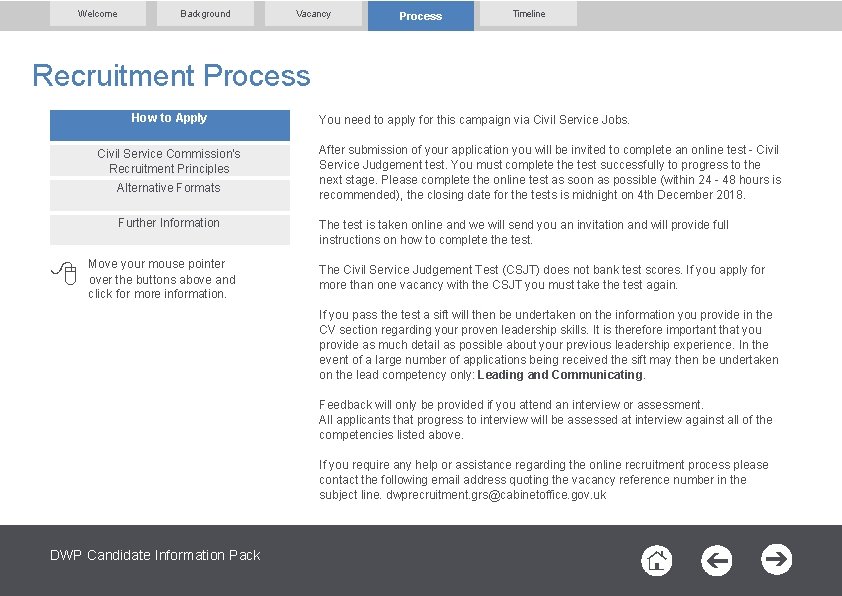 Welcome Background Vacancy Process Timeline Recruitment Process How to Apply Civil Service Commission’s Recruitment