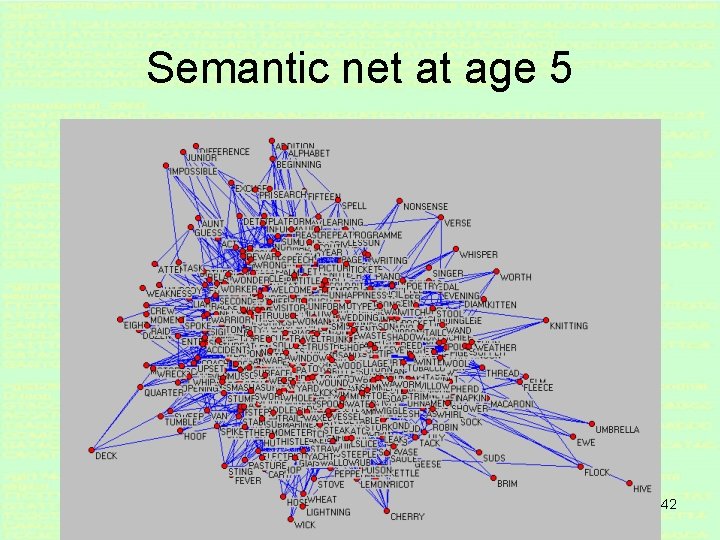 Semantic net at age 5 42 