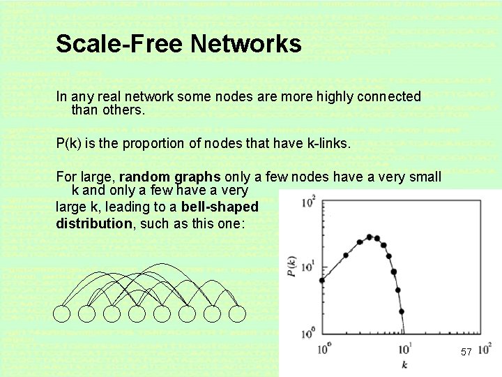 Scale-Free Networks In any real network some nodes are more highly connected than others.