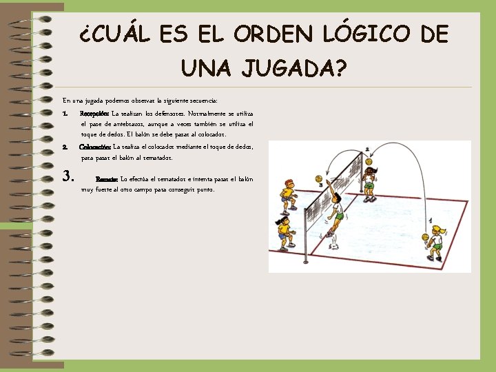 ¿CUÁL ES EL ORDEN LÓGICO DE UNA JUGADA? En una jugada podemos observar la