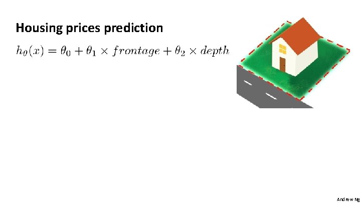 Housing prices prediction Andrew Ng 