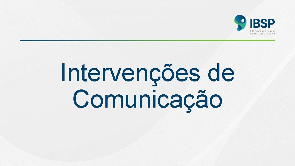 Intervenções de Comunicação 