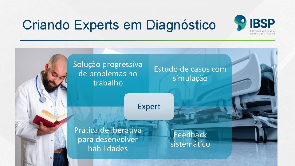 Criando Experts em Diagnóstico Solução progressiva de problemas no trabalho Estudo de casos com