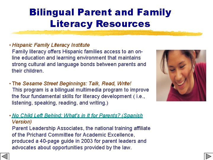 Bilingual Parent and Family Literacy Resources • Hispanic Family Literacy Institute Family literacy offers