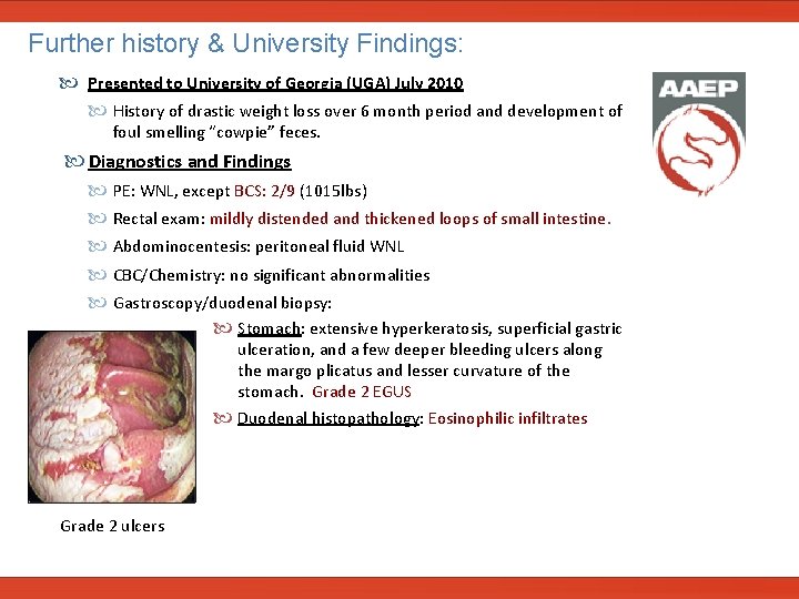  Further history & University Findings: Presented to University of Georgia (UGA) July 2010
